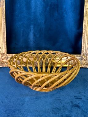 Eucalyptus Stoneware Oval Bread Basket 11" Williams Sonoma Fruit Bowl Oven Safe